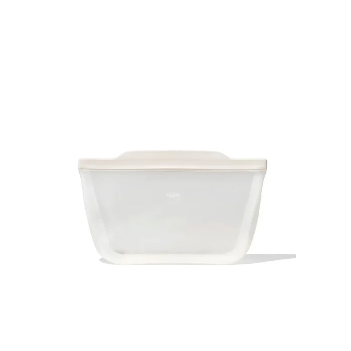 Silicone Reusable Bag - Stand-Up Half Gallon (64 oz) - Oat - Image 6